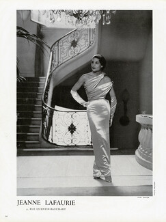 Jeanne Lafaurie 1950 Evening Dress, Photo Meunier
