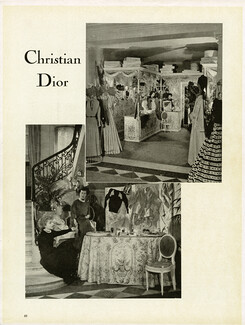 Christian Dior 1949 Vitrines et Boutiques de la Haute Couture Parisienne