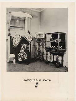 Jacques Fath 1949 Vitrines et Boutiques de la Haute Couture Parisienne