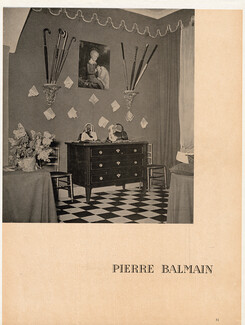 Pierre Balmain 1949 Vitrines et Boutiques de la Haute Couture Parisienne