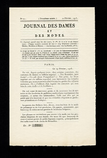 Journal des Dames et des Modes 1913 N°27, 8 pages