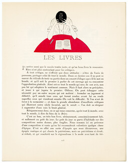 Les Livres, 1923 - André Marty, Books. La Gazette du Bon Ton, n°3, Texte par Pierre Lièvre, 4 pages