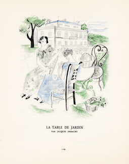 La Table de Jardin, 1923 - Jacques Demachy. La Gazette du Bon Ton, n°3