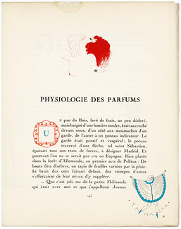 Physiologie des Parfums, 1923 - Charles Martin, Tanagra, Chypre, Violet. La Gazette du Bon Ton, n°5, Texte par Coriandre, 4 pages