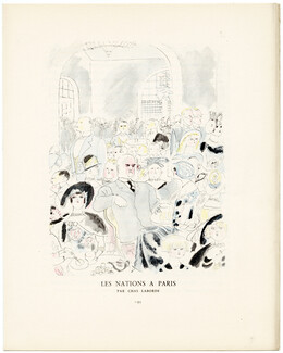 Les Nations à Paris, 1924 - Chas Laborde. La Gazette du Bon Ton, n°6