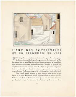 L'Art des Accessoires ou les Accessoires de l’Art, 1924 - Jacques Demachy. La Gazette du Bon Ton, n°8, Text by Marcel Astruc, 4 pages