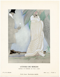 L'Étoile du Berger, 1924 - Charles Martin, Manteau de fourrure, de Max-A. Leroy. La Gazette du Bon Ton, n°9 — Planche 47