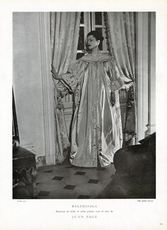 Balenciaga 1949 Evening Satin Coat, Jean Page