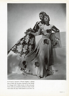 Lanvin, Maggy Rouff 1936 Flower Dresses, Photo Horst