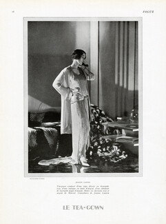 Jeanne Lanvin 1929 Tea-Gown, Mules de Marouf, Blankets from Jeanne Lanvin, Photo Hoyningen-Huene