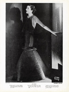 Jeanne Lanvin 1935 Les Ondes, Evening Gown, Photo d'Ora Dora Kallmus