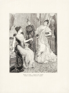 Toilettes de Worth 1892 Corsets Mme Josselin, Parfums Oriza de P. Legrand