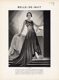 Jeanne Lanvin 1928 Evening Gown Embroidery of Mirror Photo Scaioni