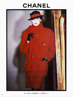 Chanel 1985 Inès de la Fressange, Red Coat