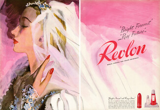 Revlon 1944 Lipstick, Nail Enamel, Wedding Dress