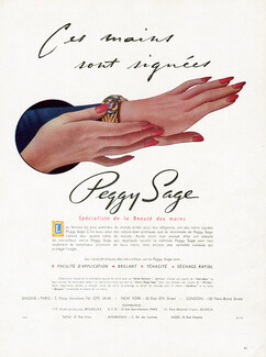 Peggy Sage 1948 Hands, Nail Polish