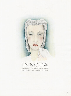 Innoxa (Cosmetics) 1945 Mariette Lydis, Portrait