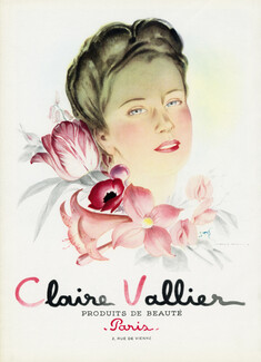 Claire Vallier 1945 Produits de Beauté, Jean Adrien Mercier