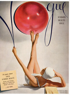 Vogue Cover May 15, 1941 Summer Beauty Issue, Photo Horst