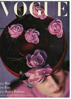 Vogue Cover August 1, 1944 New Hats