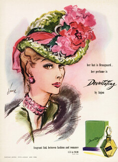 Anjou (Perfumes) 1945 Devastating Hats Braagaart, Diane
