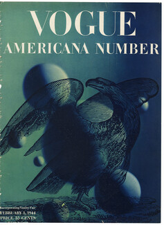 Vogue Cover February 1, 1944 Americana Number