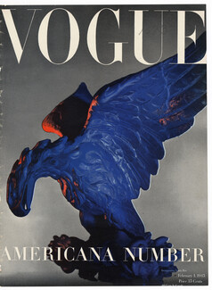 Vogue Cover February 1, 1945 Americana Number, Photo Blumenfeld