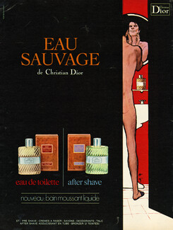 Christian Dior (Perfumes) 1975 Eau Sauvage, René Gruau