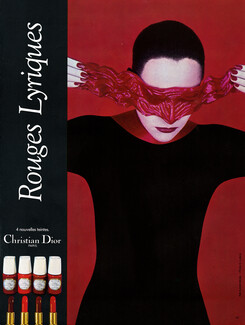 Christian Dior (Cosmetics) 1980 Rouges Lyriques, Photo Serge Lutens