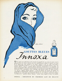 Innoxa (Cosmetics) 1953 Gouttes Bleues, Pierre Simon