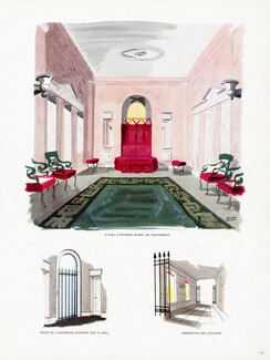 Une Demeure de la Beauté, 1948 - Helena Rubinstein Store, Interior Decoration, Pierre Pagès, Text by Louis Chéronnet, 3 pages
