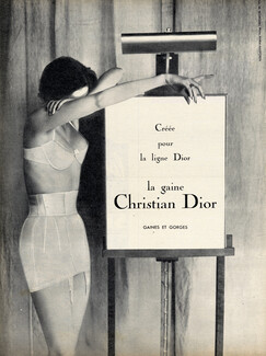 Christian Dior (Lingerie) 1955 Garter Belts, Brassiere, Photo Marai Marforen