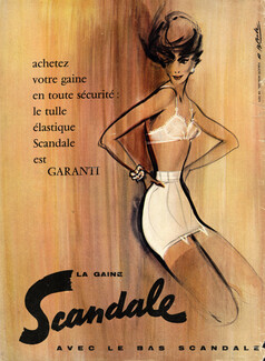 Scandale (Lingerie) 1957 Girdle, Roger Blonde