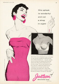 Jantzen (Lingerie) 1955 Strapless Bra