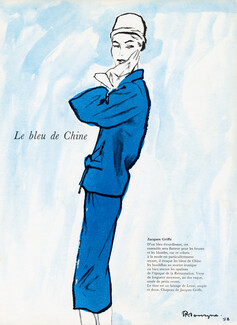 Jacques Griffe 1958 Bleu de Chine, Pierre Mourgue