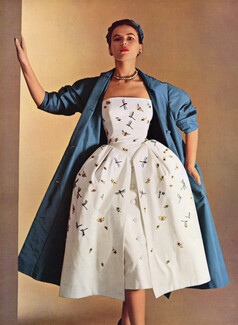 Christian Dior 1951 Embroidered Dress (insects), Photo Pottier