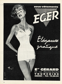 Eger - Ets Gérard (Underwear) 1960 Brénot
