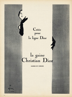 Christian Dior, Lingerie — Vintage original prints