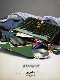Hermès (Handbags) 1981 Le Crocodile Vert