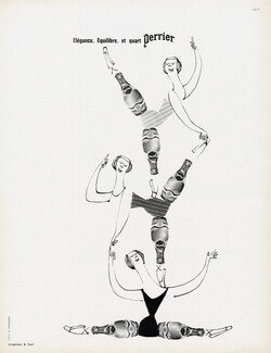 Perrier 1963 Equilibrist, Circus, Deransart
