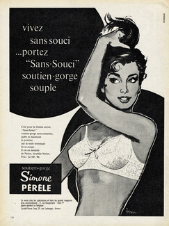 Simone Pérèle 1960 "Sans-Souci" Bra, Poirier