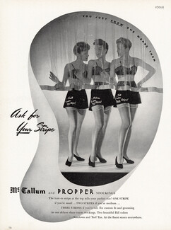 Mc Callum (Hosiery) 1942 Stripe, Stockings, Garters