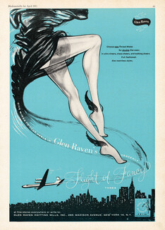 Glen Raven (Hosiery) 1957 Stockings, New York City