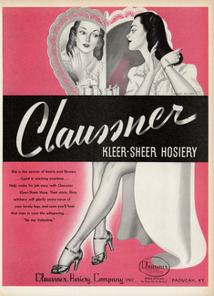 Claussner Kleer-Sheer (Hosiery) 1945 Stockings, Major Felten
