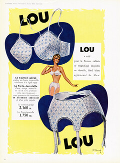 Lou (Lingerie) 1957 Bra, Garter Belts, Charles Lemmel