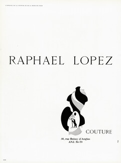 Raphaël Lopez (Couture) 1959 Label