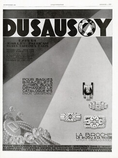 Dusausoy (Jewels) 1929 Brooch Art Deco