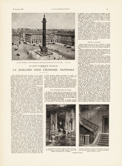La Joaillerie dans l'Économie Nationale, 1926 - Chaumet, Place Vendôme, Store, Workshop, Text by Elie Nazaire, 3 pages