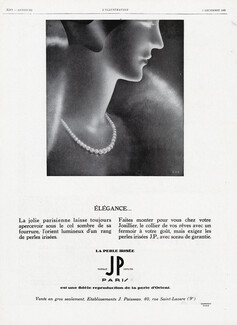 J.Paisseau JP (Pearls) 1929 Signé "R.H.D"