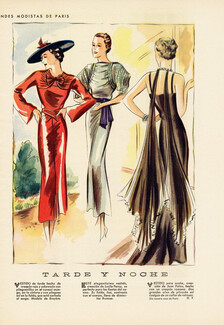 Bruyère, Lucile Paray, Jean Patou 1936 Evening Gowns (spanish)